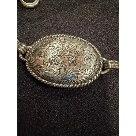 Tony Lama Women’s Nicole Concho Western Style Belt 37”